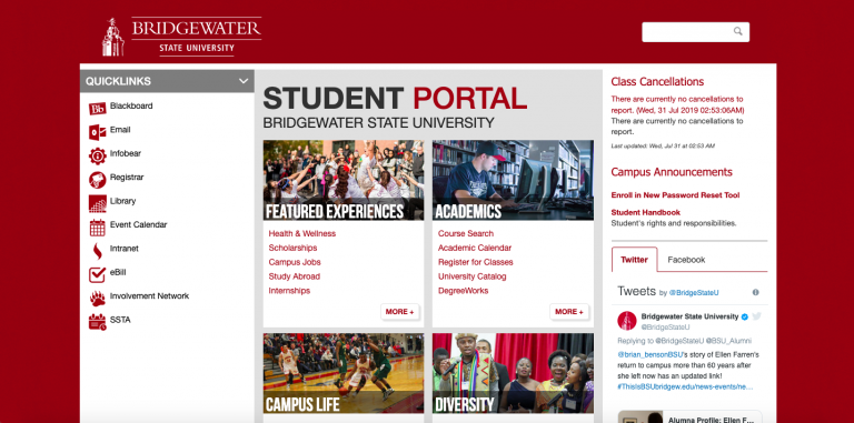 Detailed Review On The Bridgewater State University Student Portal ...